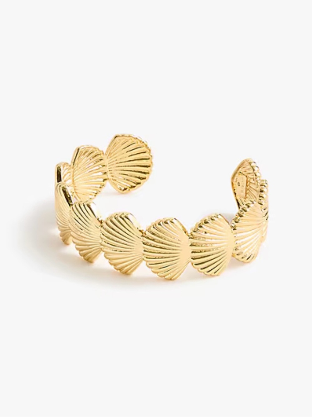 Jcrew Gold Shell Cuff Bracelet